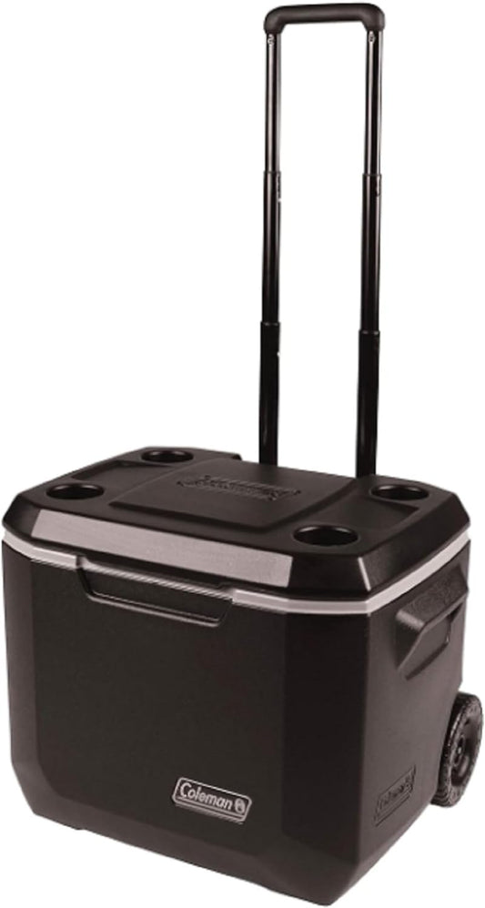50qt Wheeled Cooler – Keeps Ice for 5 Days, Portable Rolling Chiller