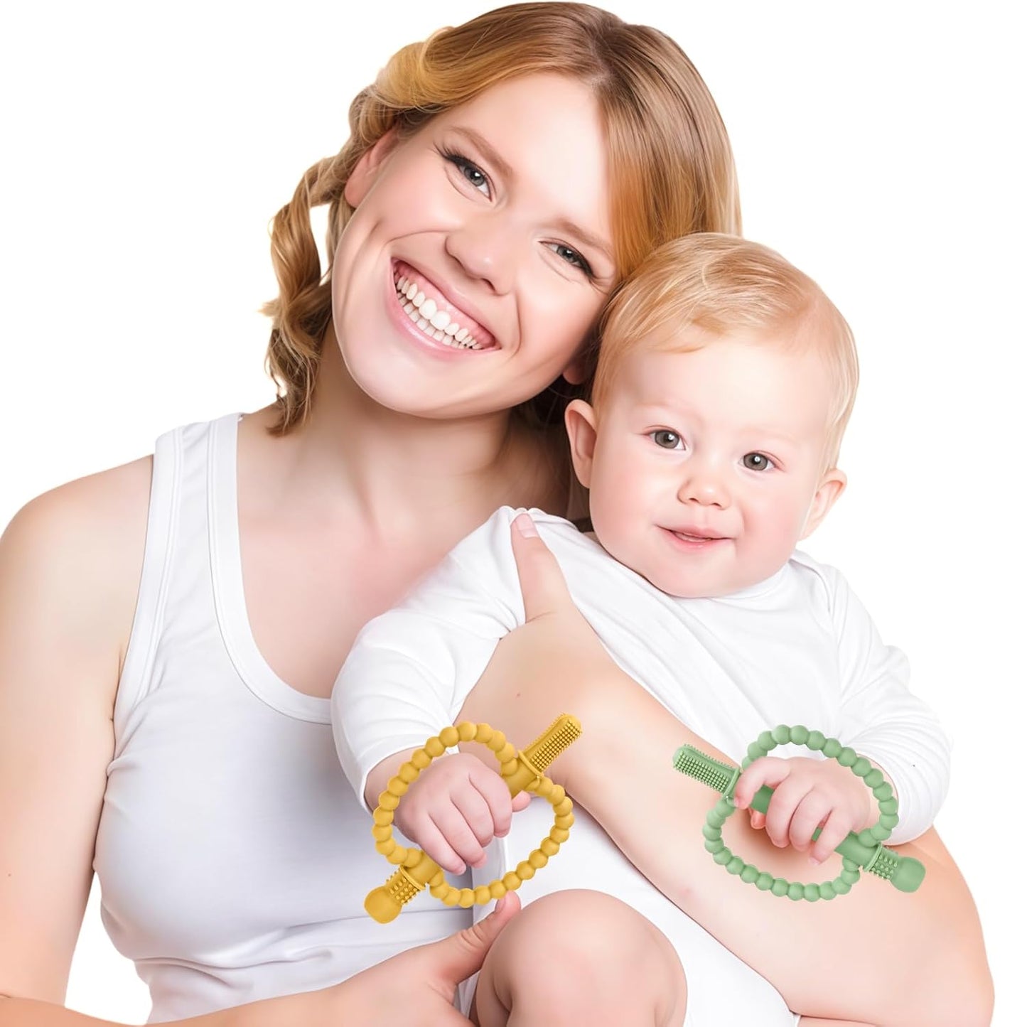 Baby Silicone Teething Tubes – Anti-Choking Chew Straw Sensory Teethers (0–36 Months)
