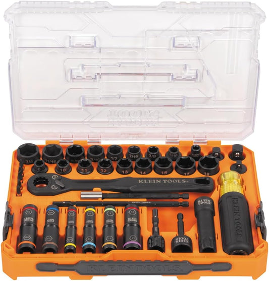 39-Piece SAE/Metric Impact Socket Set with 90-Tooth Ratchet and MODbox Case