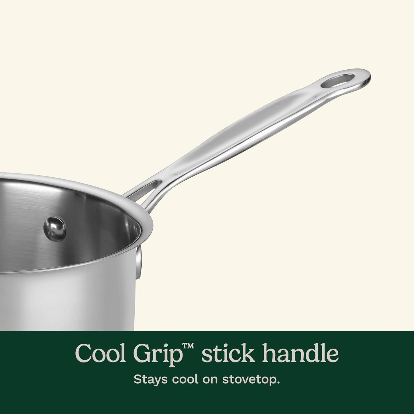 1.5-Quart Stainless Steel Saucepan with Cover – Chef’s Classic Collection