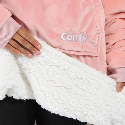 Oversized Microfiber & Sherpa Wearable Blanket One Size Fits All