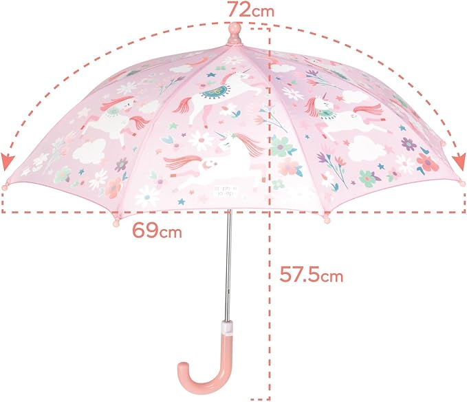 Kids' Color-Changing Wet/Dry Umbrella - Zoo Design