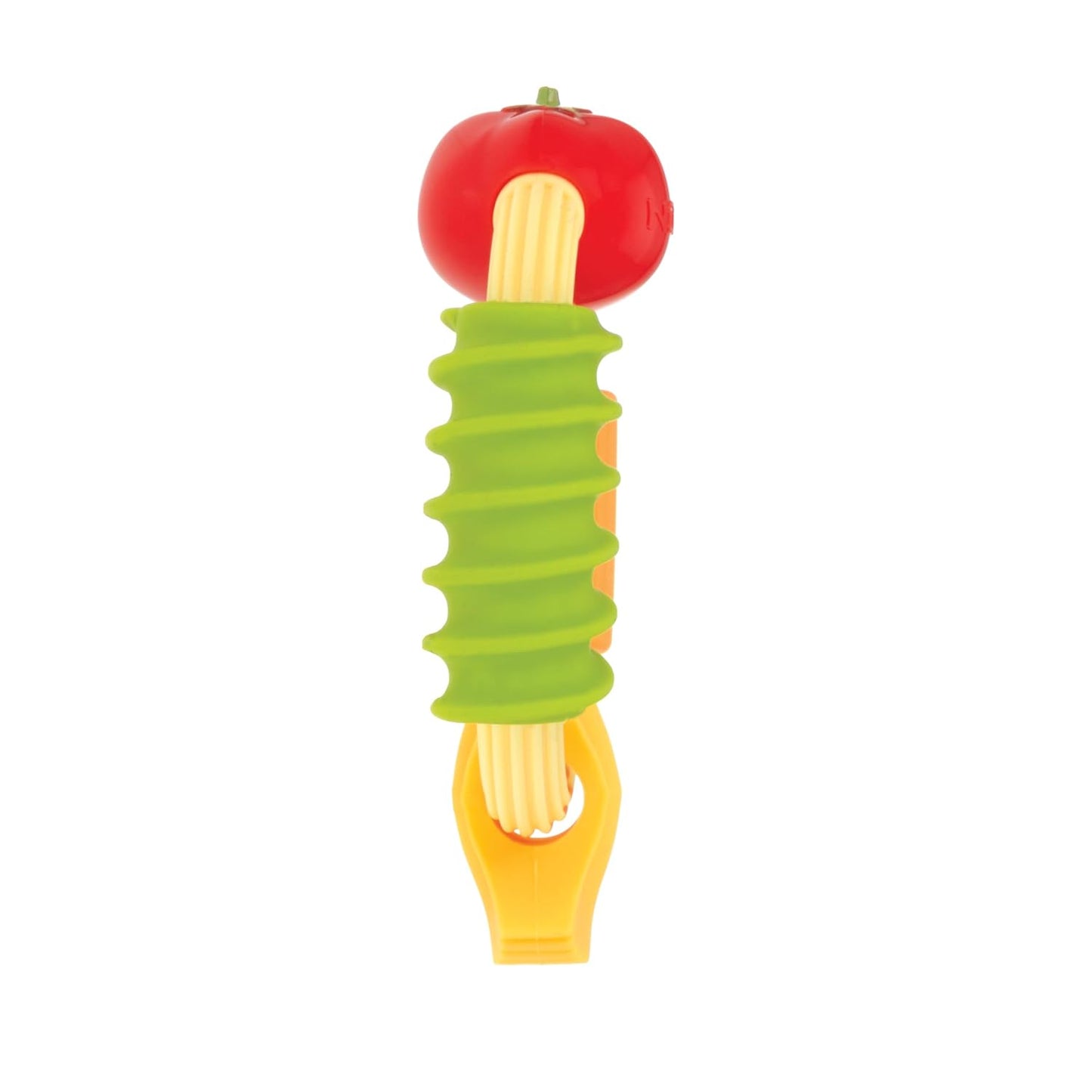 Pasta Ring Silicone Teether – Multi-Textured Easy-Grip Baby Teething Toy (3+ Months)
