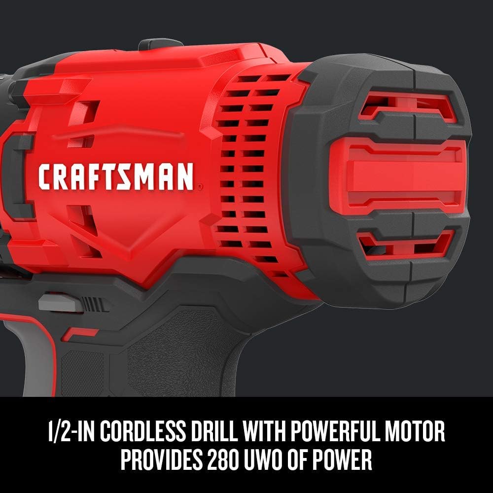 Cordless Drill & Impact Driver Combo Kit with 2 Batteries & Charger