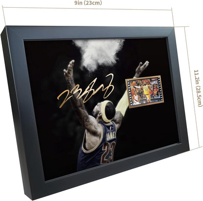 LeBron James Framed Basketball Photo Poster – Facsimile Signed 8x10 Wall Art Print