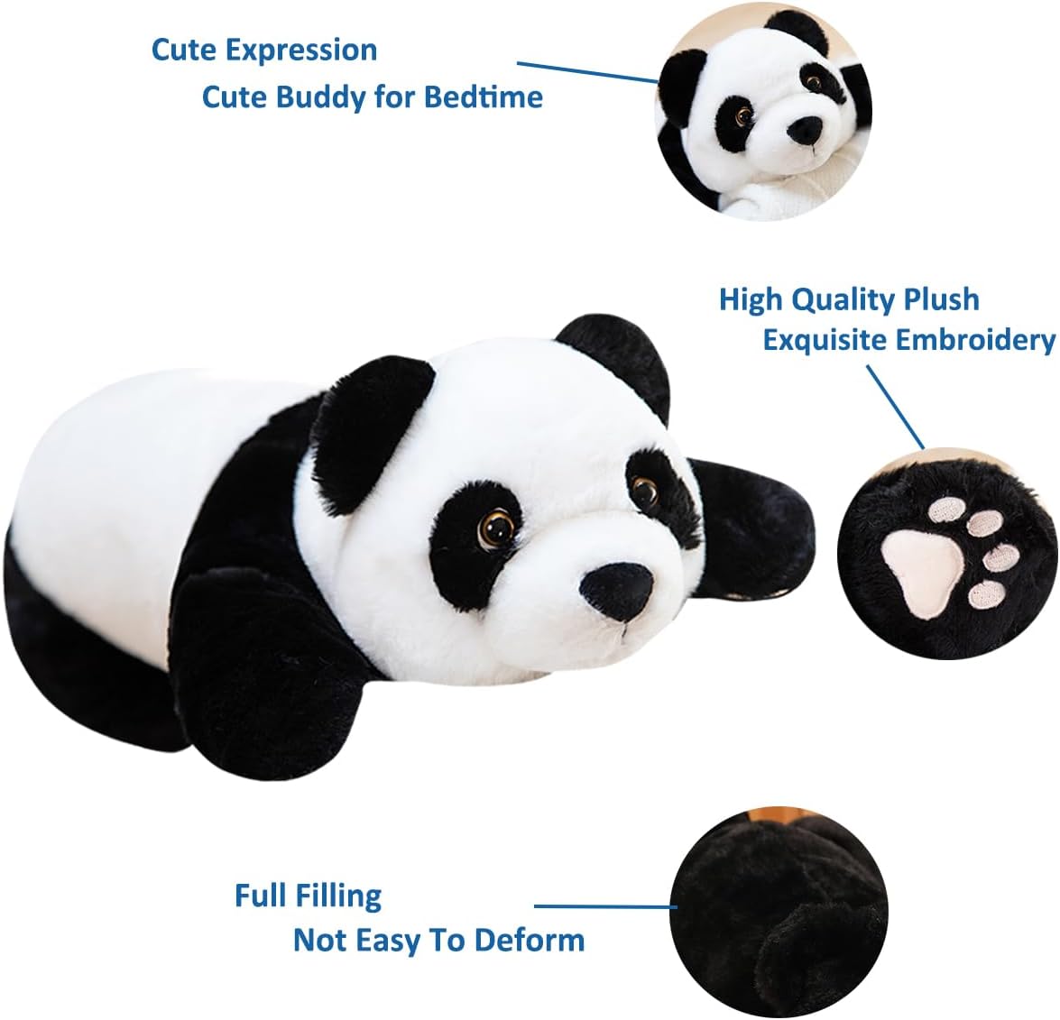 Panda Stuffed Animal Cute Panda Hugging Pillow Toy
