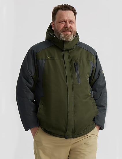 Men's Ski Snow Jacket Warm Winter Waterproof Coat Hooded Windproof Windbreaker