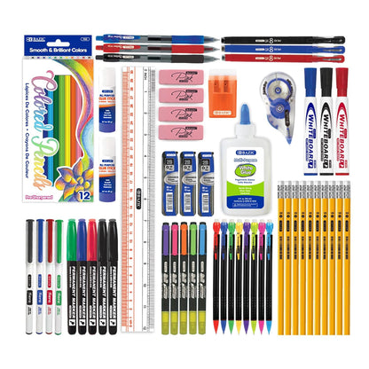 School Supply Box for Elementary Student K-6 School Kit Pack