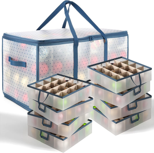 Large Christmas Ornament Storage Box for 128 Ornaments