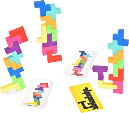 Fast Stacking Block Game: Family Fun for 2-4 Players