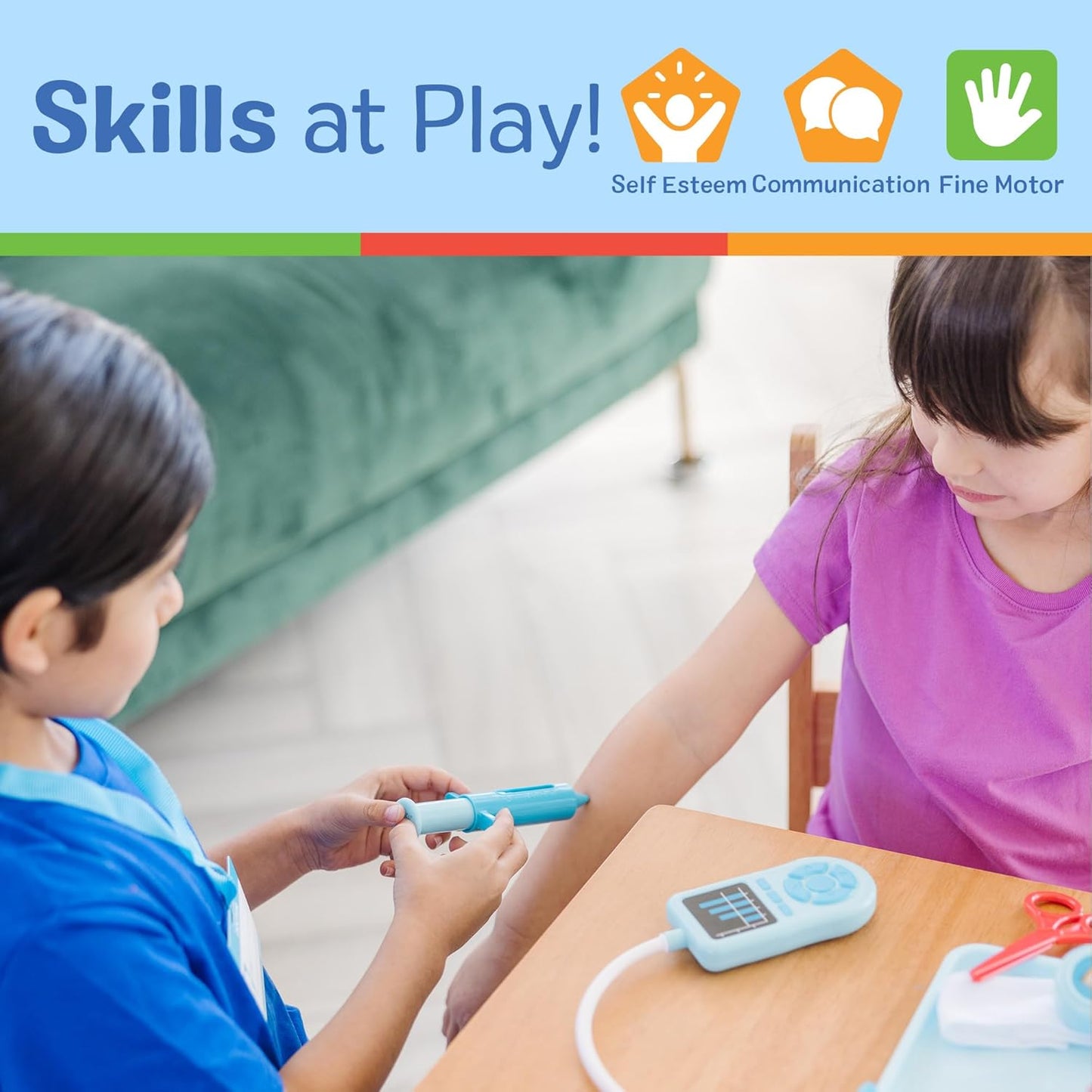 25-Piece Toddler Doctor Play Set - Get Well Doctor Kit for Ages 3+
