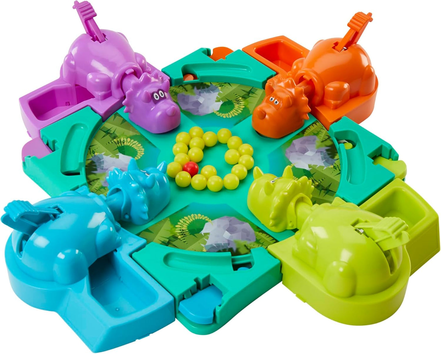 Hungry Hungry Hippos: Dino Edition Board Game for Ages 4+, 2-4 Players