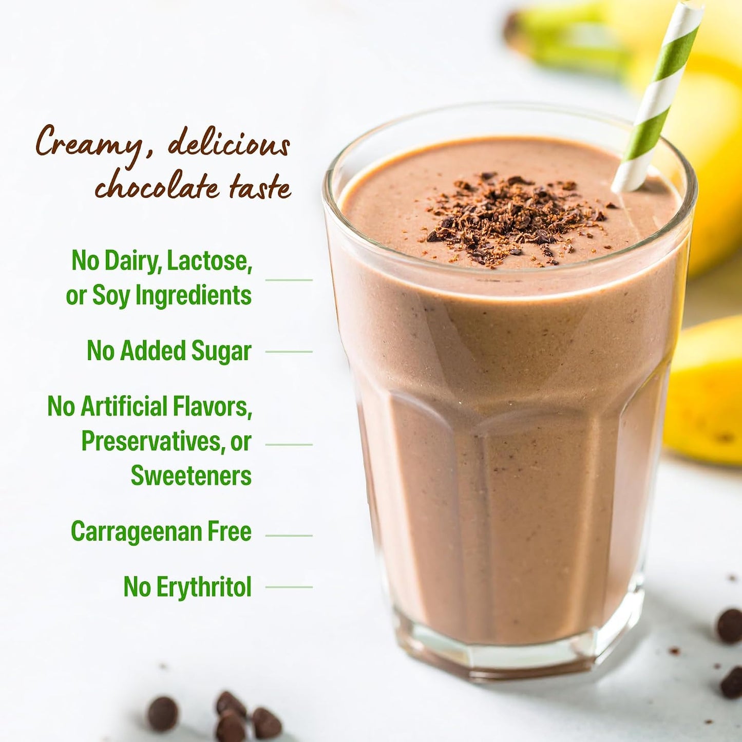 Orgain Organic Vegan Protein Powder – Creamy Chocolate Fudge, 21g Plant Protein – 2.03 lb