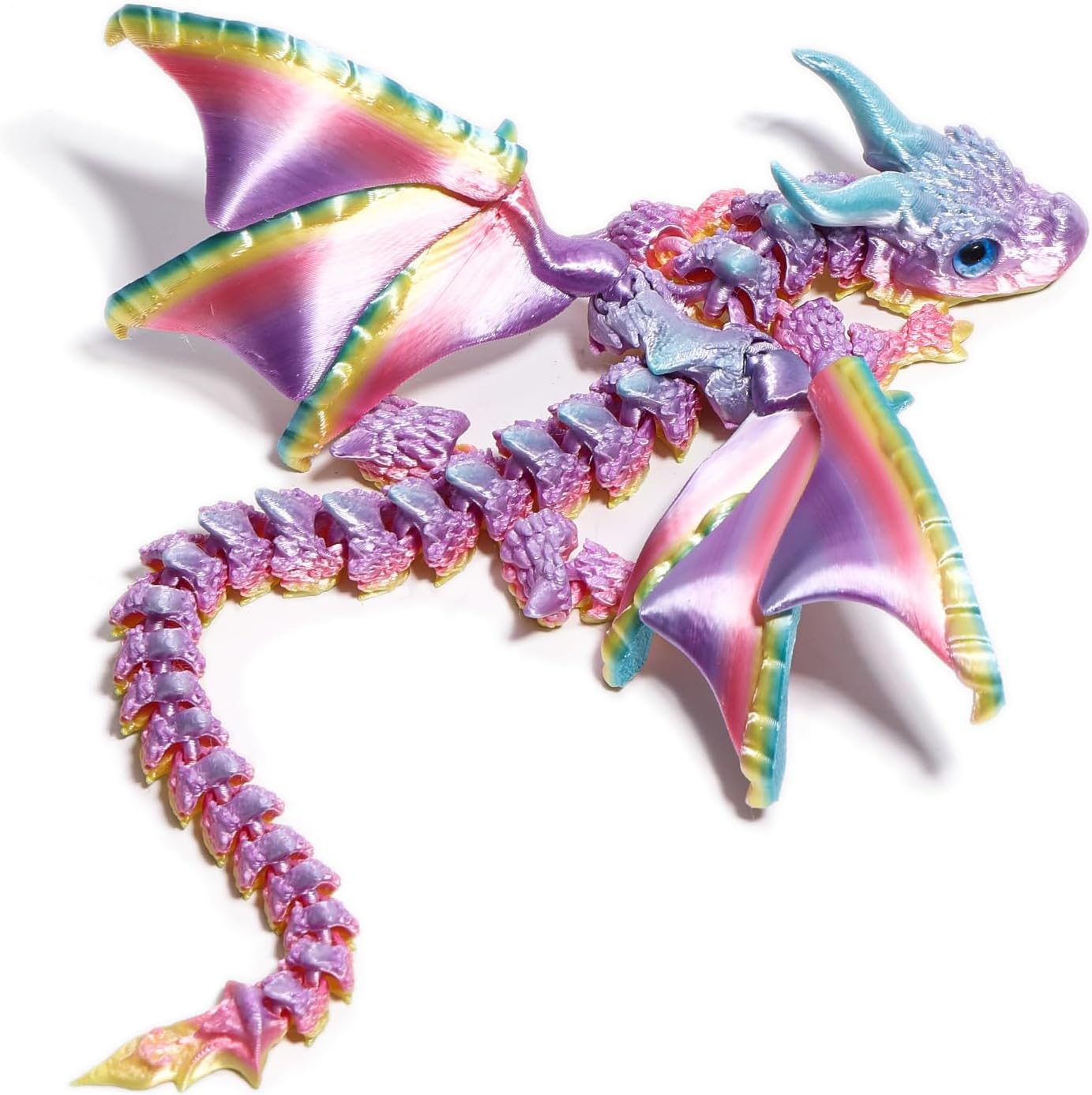 Flexible Winged Dragon Fidget Toy – 3D Printed Articulated Dragon Figure for Gifts & Collectors