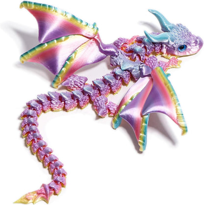 Flexible Winged Dragon Fidget Toy – 3D Printed Articulated Dragon Figure for Gifts & Collectors