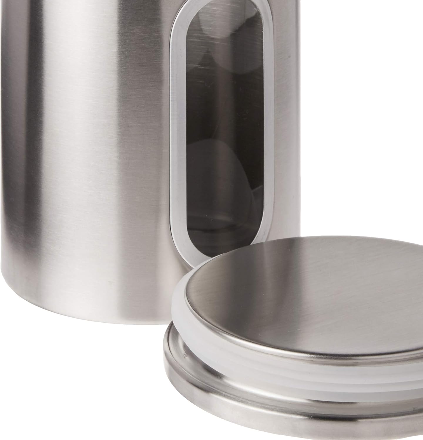 Stainless Steel 3-Piece Canister Set (5.75 x 6 x 8.5 inches)