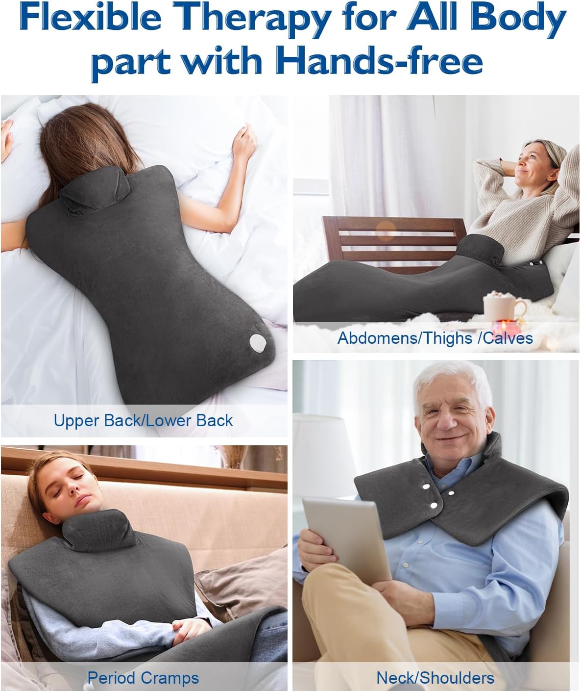 Heating Pad for Neck, Shoulders & Back – Large Electric Pain Relief Pad, FSA Eligible