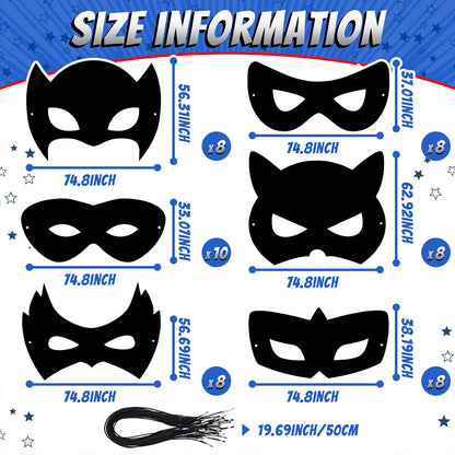 150-Piece Halloween Hero Scratch Masks for Kids – Classic DIY Art Craft Kit & Party Favors