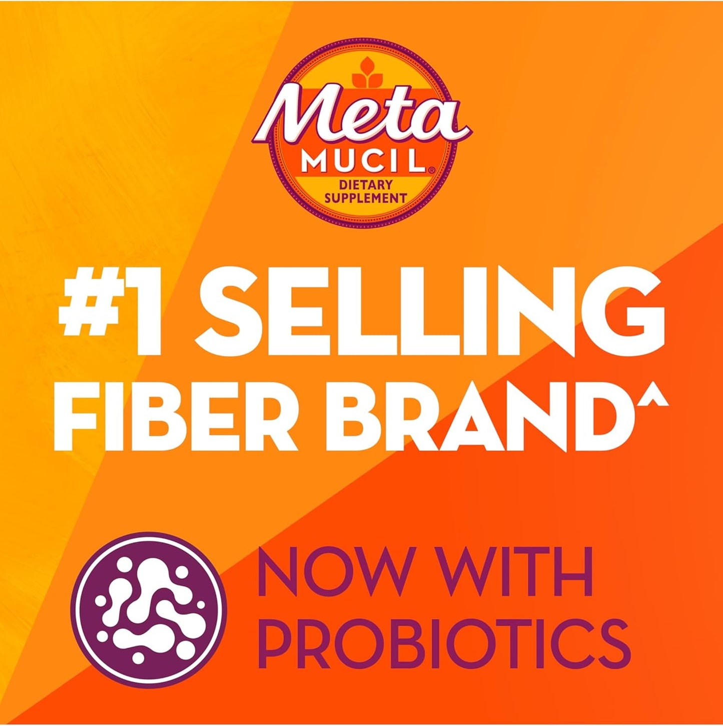 Metamucil Fiber Gummies with Probiotics – No Sugar Added, 5g Prebiotic Fiber (90 Count)