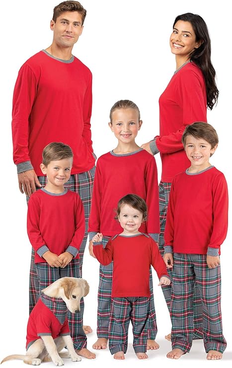 Christmas Matching Pajamas For Family, Red