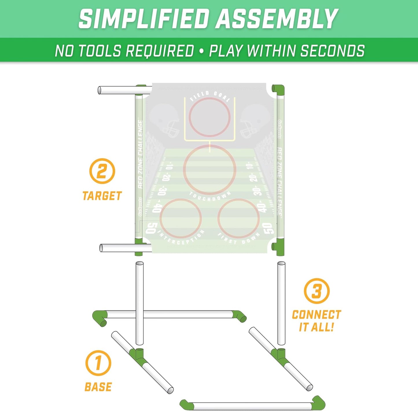 Red Zone Football Toss Game Set