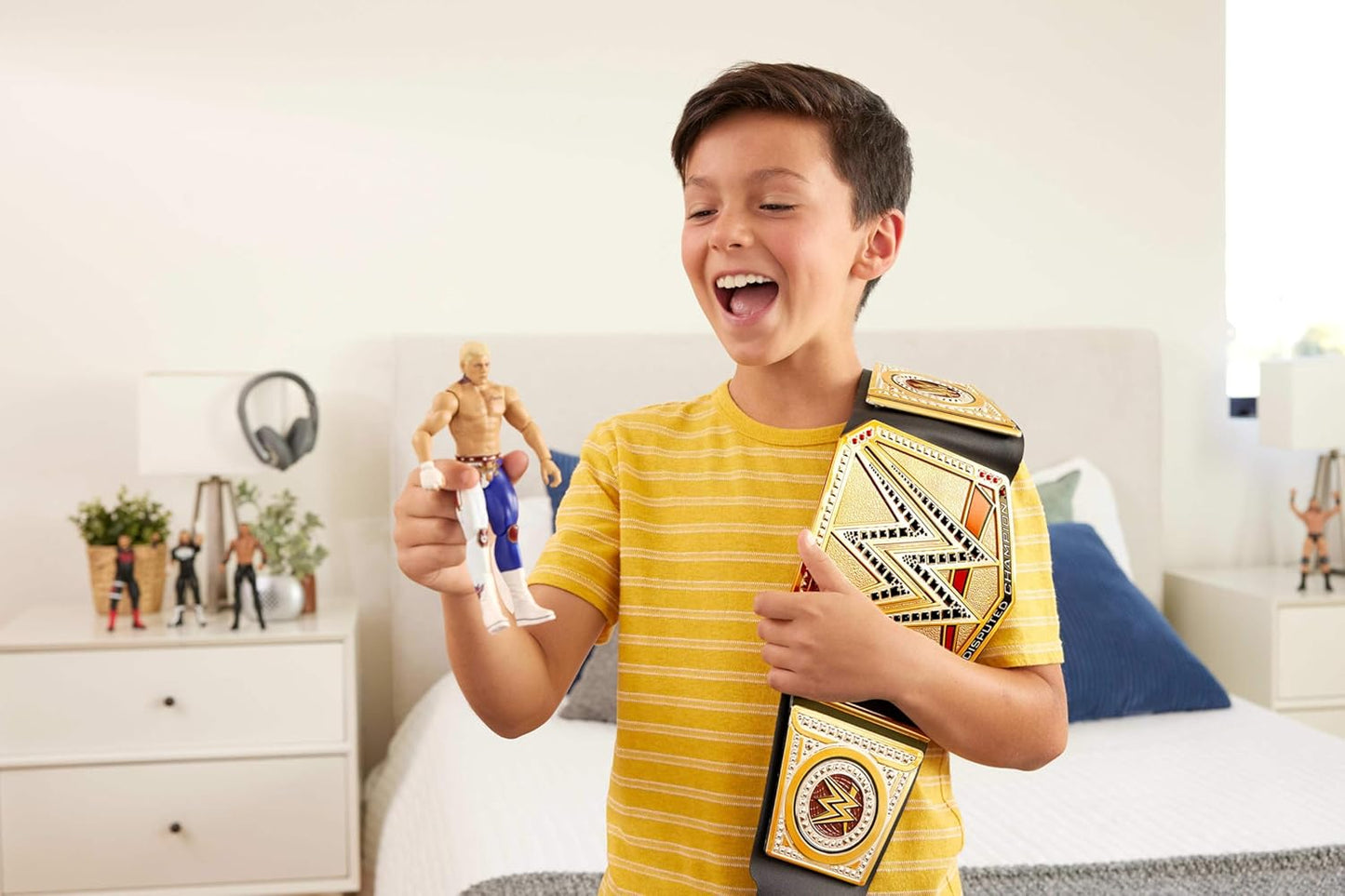 WWE Championship Title Role-Play Belt for Ages 3+ (Adjustable)