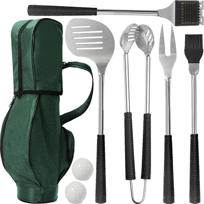 8pcs Golf BBQ Grilling Gift Set for Adults Men Stocking Stuffers