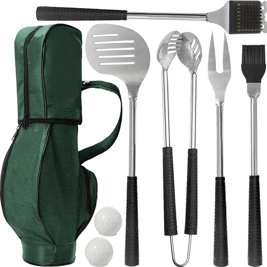 8pcs Golf BBQ Grilling Gift Set for Adults Men Stocking Stuffers