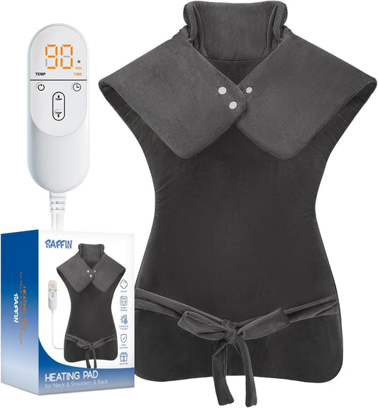 Heating Pad for Neck, Shoulders & Back – Large Electric Pain Relief Pad, FSA Eligible