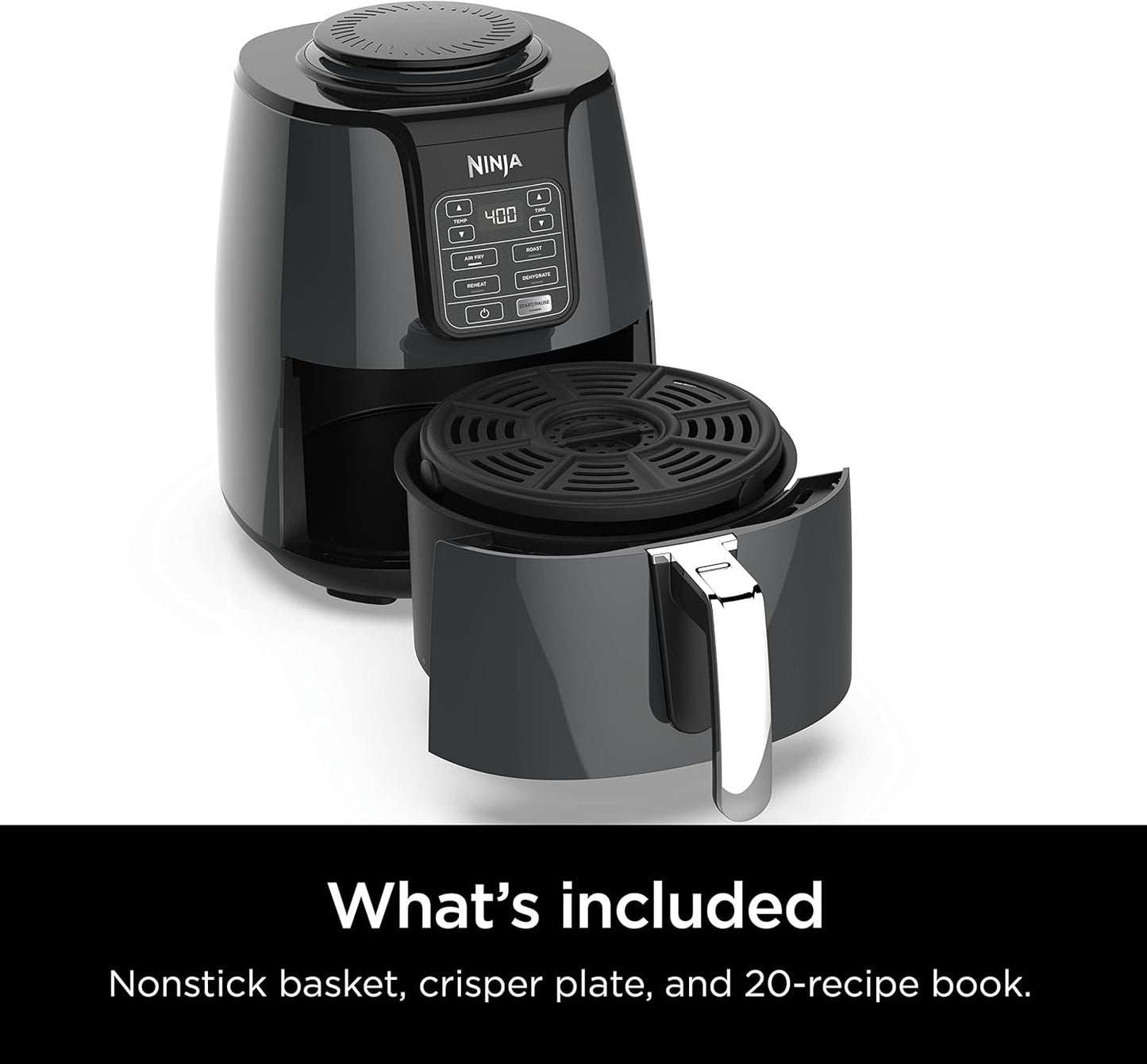 4-in-1 Air Fryer, Roast, Bake, Air Fry, Roast, Broil, Reheats, & Dehydrates 4 QT