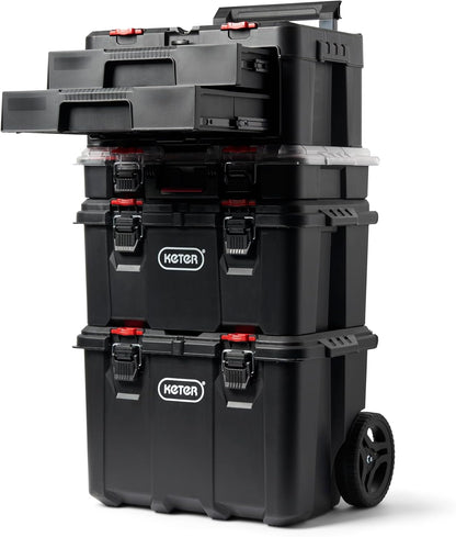 Stack-n-Roll Drawer Tool Box for Small Parts and Power Tool Accessories