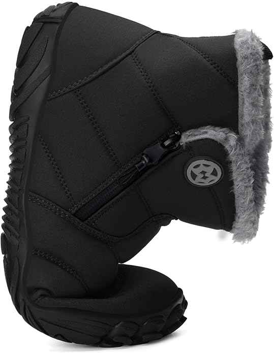 Barefoot Winter Snow Boots – Zero Drop, Wide Toe Box, Fur-Lined (Women’s 9 Wide / Men’s 7.5 Wide)