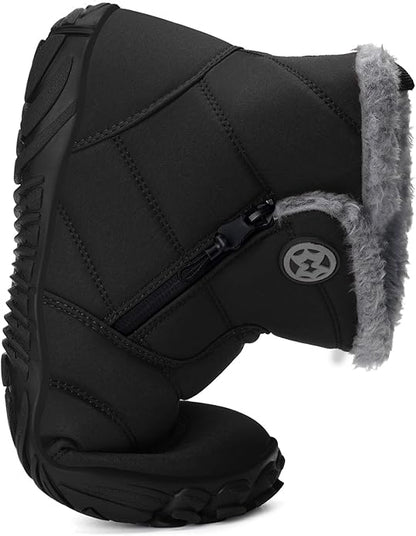 Barefoot Winter Snow Boots – Zero Drop, Wide Toe Box, Fur-Lined (Women’s 9 Wide / Men’s 7.5 Wide)
