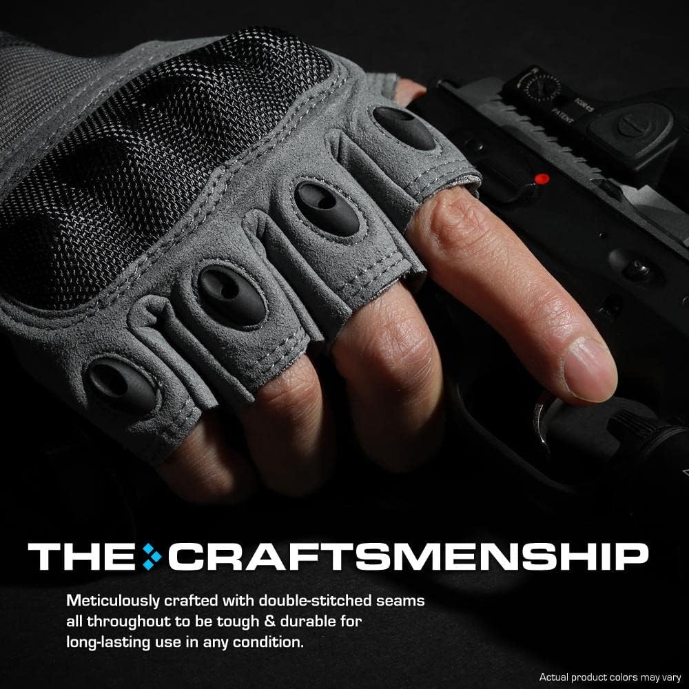 Men's Fingerless Tactical Gloves - Ideal for Riding and Shooting