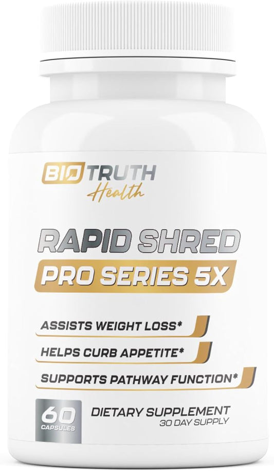 Rapid Shred Pro Series 5X – GLP-1 Support Weight Loss & Appetite Suppressant (60 Capsules)