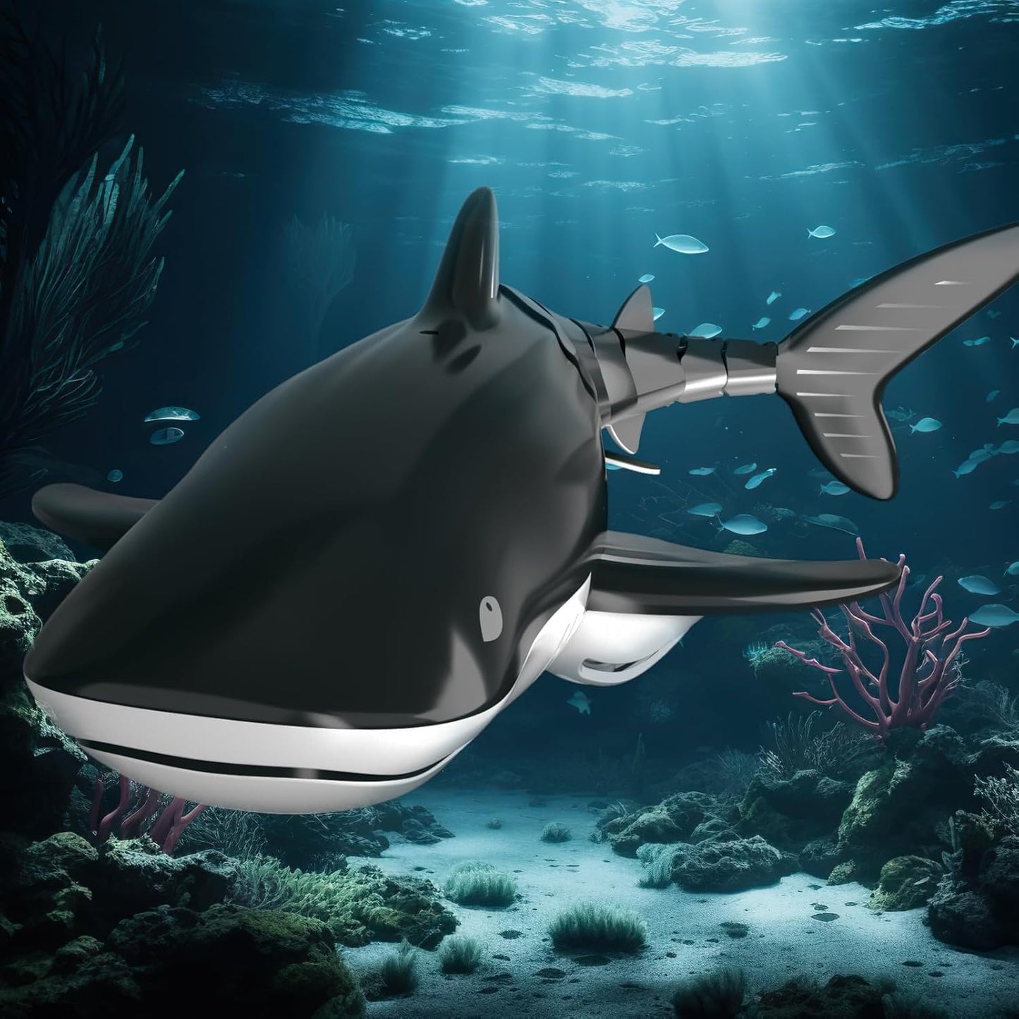 RC Whale Shark Toy – 2.4GHz Electric 1:18 Scale Swimming Fish for Pool (Ages 4–9)