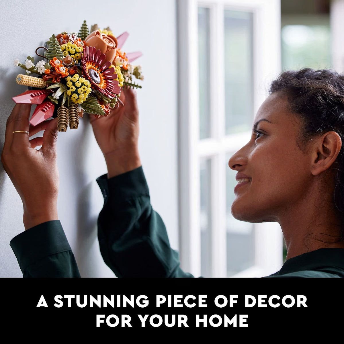 Dried Flower Centerpiece Building Set for Adults – Fall & Thanksgiving Table or Mantel Décor, Ages 18+