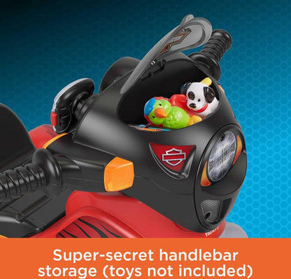 Harley-Davidson Toddler Tricycle – Light & Sound Toy Bike with Adjustable Seat (Ages 2+)