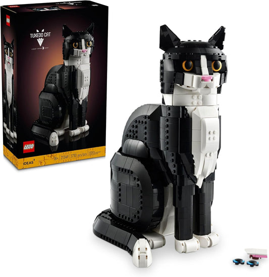 Ideas Tuxedo Cat Building Set – DIY Home Décor Craft Kit for Adults (Ages 18+)