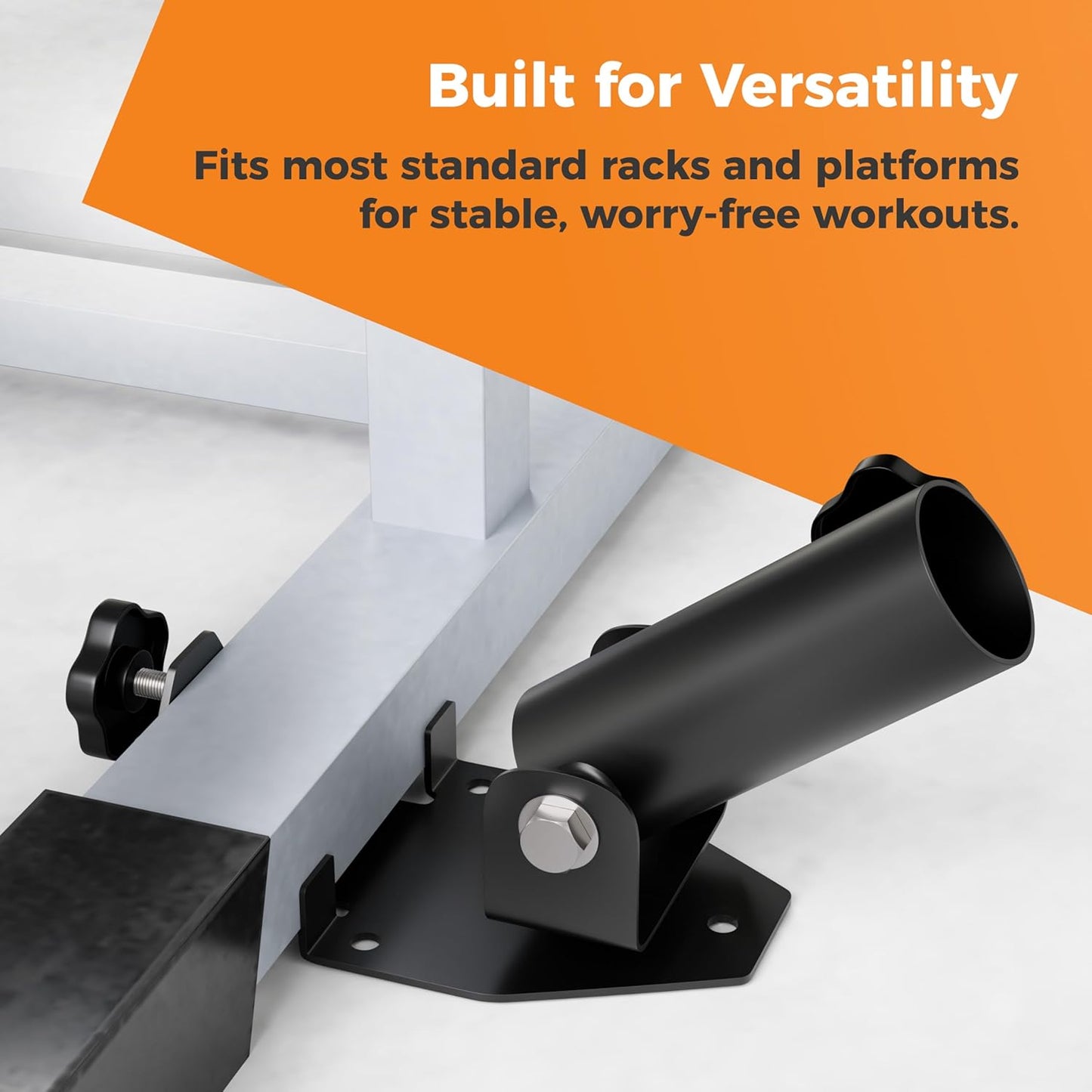 T-Bar Row Landmine Attachment – 360° Swivel Barbell Handle with V-Bar for Home Gym Full-Body Workouts