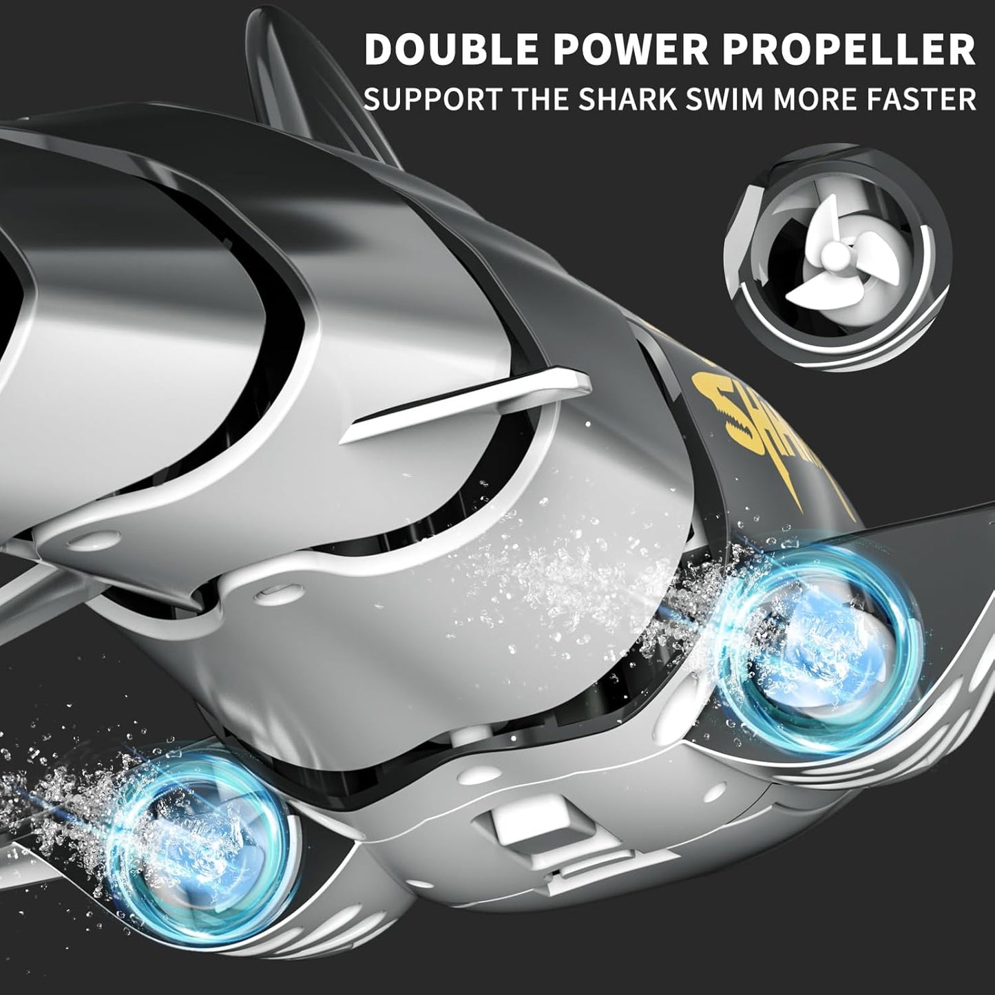 RC Whale Shark Toy – 2.4GHz Electric 1:18 Scale Swimming Fish for Pool (Ages 4–9)