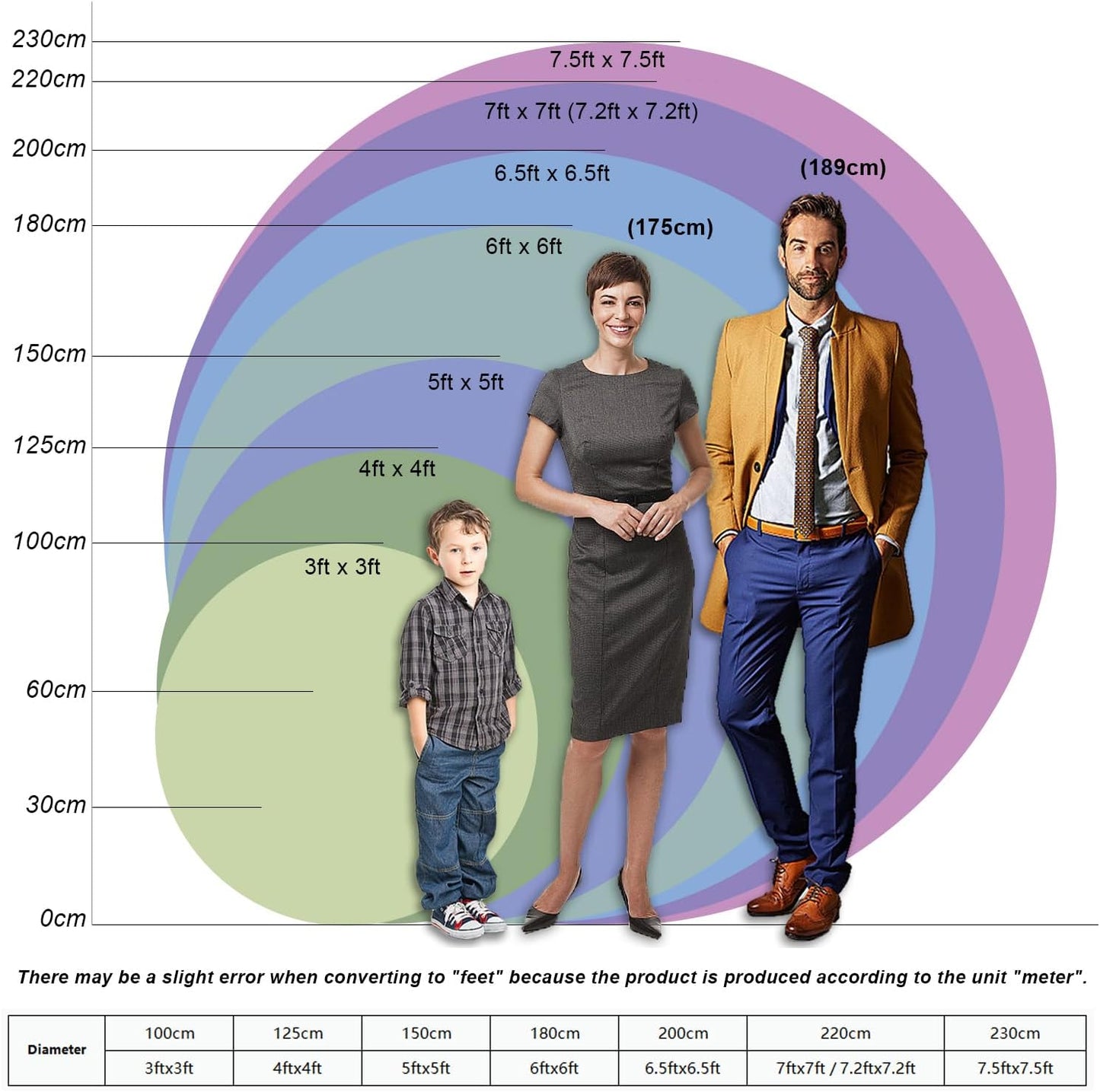 2026 Happy New Year Backdrop – 6ft Round Gold & Blue Party Photography Banner