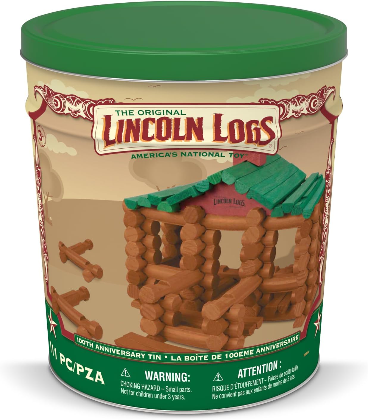 100th Anniversary Set - 111 Wooden Pieces for Kids