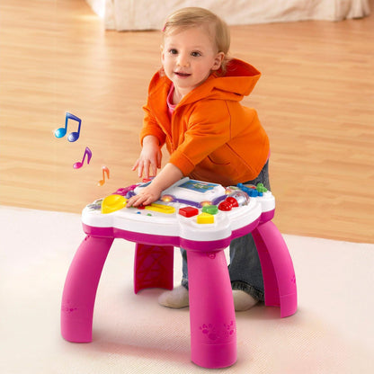 Learn and Groove Musical Table for Babies and Toddlers, Colorful Pink