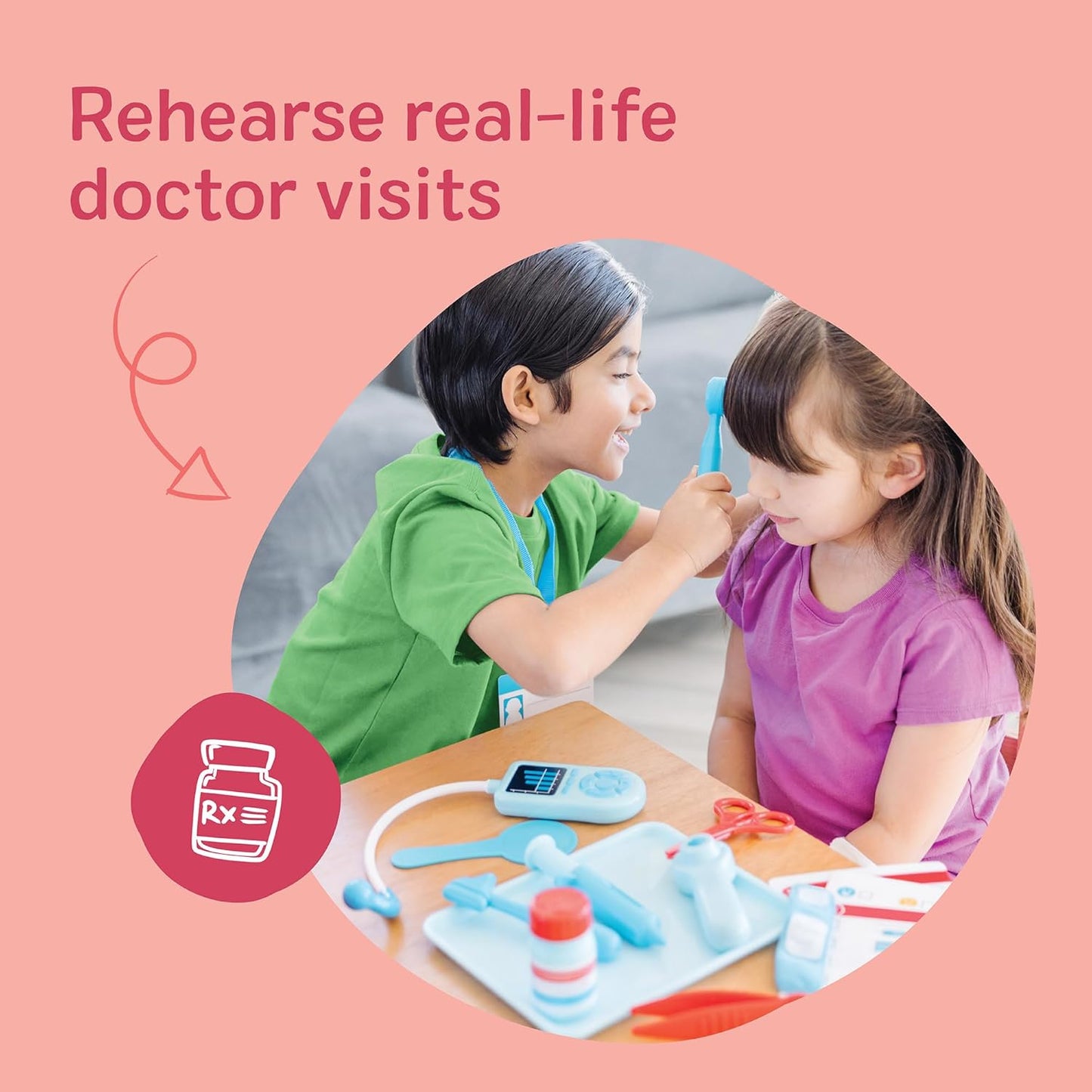 25-Piece Toddler Doctor Play Set - Get Well Doctor Kit for Ages 3+