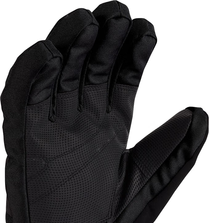 Men’s Waterproof Insulated Winter Gloves – Knit Cuff Cold Weather Gloves, Black, Large