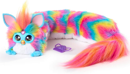 Interactive Rainbow Plush Toy: 32-Inch Snuggly with Music, Lights, Motion & Games - Ages 6+!