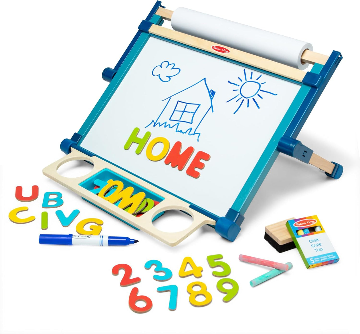 Double-Sided Tabletop Easel with 42 Pieces for Ages 3+