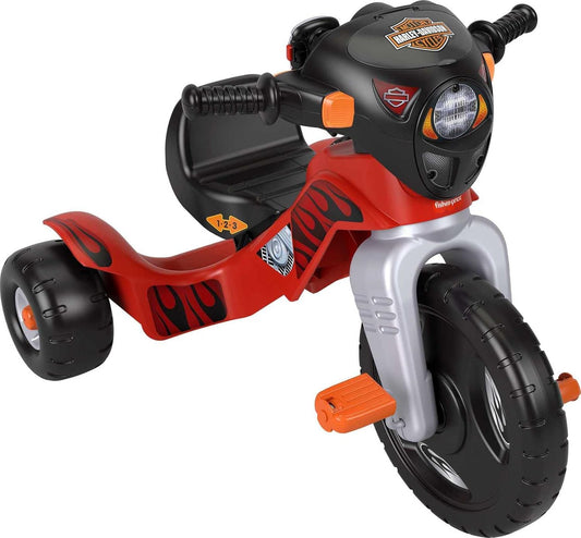 Harley-Davidson Toddler Tricycle – Light & Sound Toy Bike with Adjustable Seat (Ages 2+)