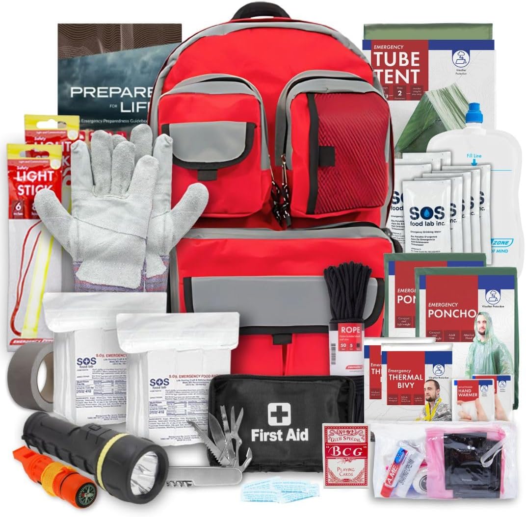 Family Emergency Kit – All-in-One Disaster Preparedness Survival Backpack
